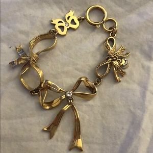 Juicy couture bow charm bracelet